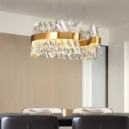 Lustre suspension en cristal lumineux pour décoration intérieure — LZ4X9M