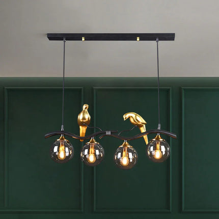 Lustre suspension nordique moderne motif oiseau pour intérieur — LZ4P9X