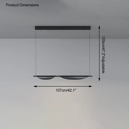 Lustre suspendu moderne à intensité réglable pour éclairage élégant — LZ4H9X