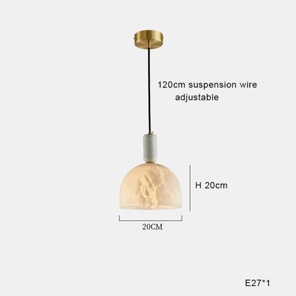 Suspension LED minimaliste en marbre — LZ4X9T1