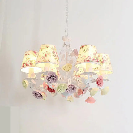 Lustre LED en céramique au style nordique rétro pour éclairage élégant — LZ4P9XJ