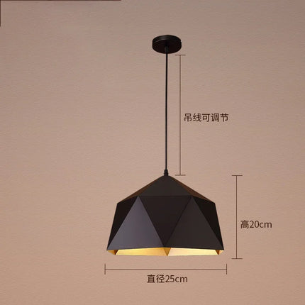 Lustre suspension simple en fer pour maison et restaurant — LZ4P9X
