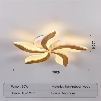 Lustre intérieur en bois et acrylique moderne — LZ4X9P2