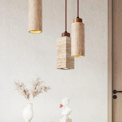 Suspension lumineuse en pierre pour décoration intérieure moderne — LZ4X9J