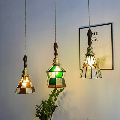 Suspension nordique en cuivre avec verre teinté pour intérieur — LZ4X9P