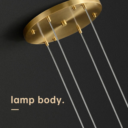 Lustre suspension LED en céramique tulipe rotative Duplex — LZ4X9P2