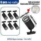 6PCS Black / No Light Bulb