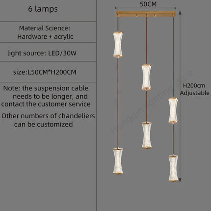 Suspension moderne pour loft et hall style nordique — LZ4X9P
