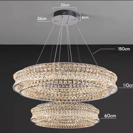 Lustre en cristal de luxe pour intérieur de restaurant, bar et hôtel — LZ4X9M