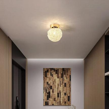 Suspension moderne en cristal avec cordon métallique réglable — LZ4G7P2