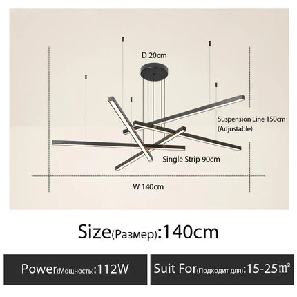Plafonnier LED suspendu au design nordique moderne pour intérieur — LZ4X9QJ