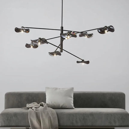 Lustre suspension en verre avec ampoule G4 et hauteur réglable — LZ4X9P