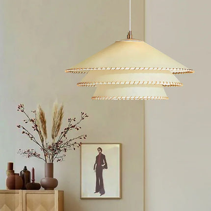 Lustre suspension en tissu style nordique pour décoration intérieure — LZ4X9T