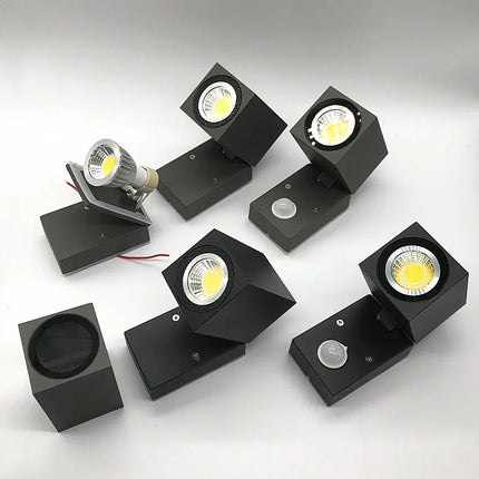 Applique murale LED extérieure pliante étanche IP65 GU10 5W pour jardin et porche — LZ4X9Q2