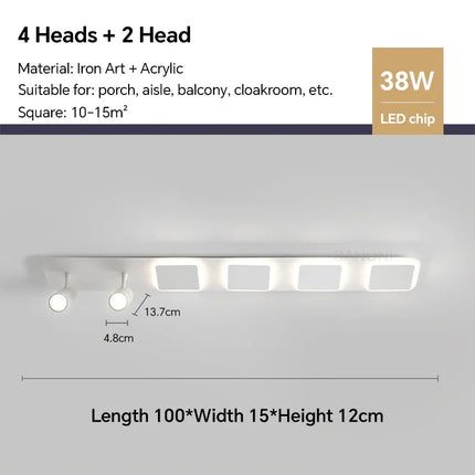 Plafonnier LED moderne style nordique pour intérieur et extérieur — LZ4X9T2