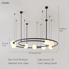 D110CM / Corps de lampe noir / Lumière blanche