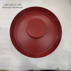Rouge / Blanc chaud / D 25 cm - H 8,5 cm