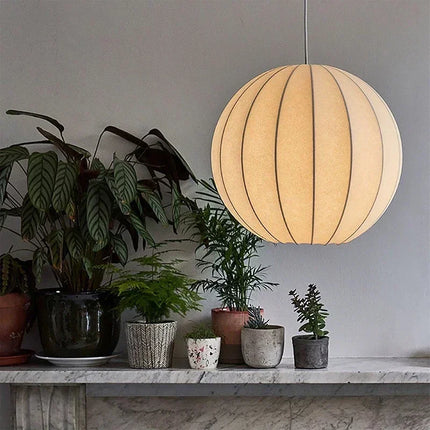 Suspension LED en soie style nordique pour intérieur élégant — LZ4X9Q2N
