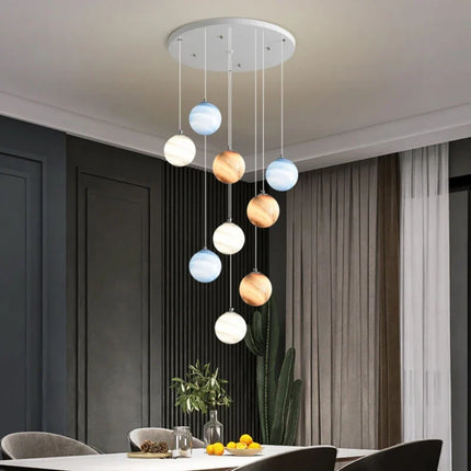 Lustre boule colorée pour éclairage moderne et élégant — LZ4G7Q2