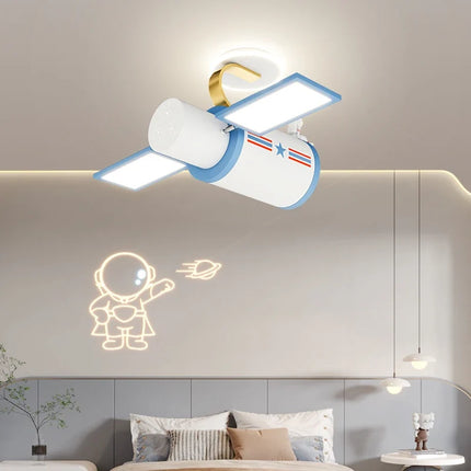 Lustre suspendu décoratif dessin animé satellite pour chambre d’enfants — LZ4P9X