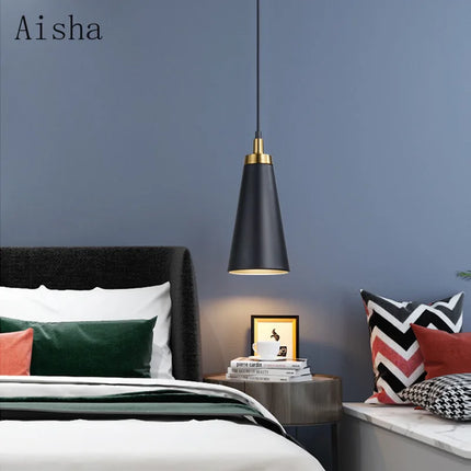 Suspension noire minimaliste à tête unique pour intérieur — LZ4X9Q