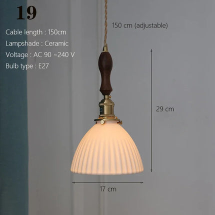 Suspension japonaise traditionnelle en céramique style nordique — LZ4G7T9