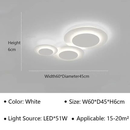 Plafonnier LED moderne pour décoration intérieure et éclairage élégant — LZ4X9T2