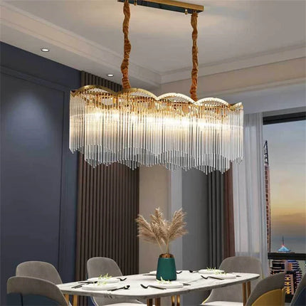 Lustre moderne en cristal pour intérieur luxueux — LZ4X9P2