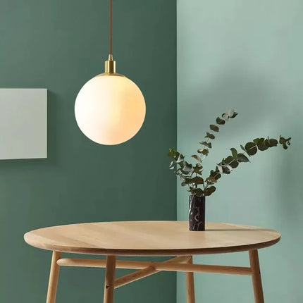 Suspension boule ronde en verre nordique 8-50 cm pour salon et café — LZ4X9P2