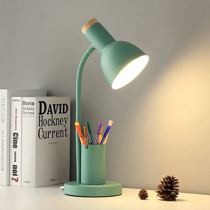 Lampe de bureau LED nordique avec porte-stylo décoratif — LZ4X9P