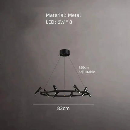 Lustre LED rotatif avec hauteur réglable minimaliste — LZ4X9T2