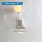 Ours blanc à gauche / Lumière blanche