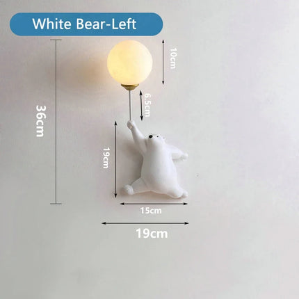 Applique murale 3D dessin animé pour décoration chevet fille — LZ4X9P2