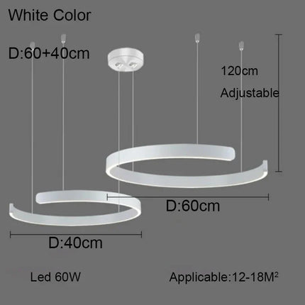 Lustre anneau design allemand à couleurs changeantes — LZ4P9XJ