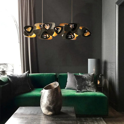 Lustre suspension créatif postmoderne en cristal — LZ4X9T