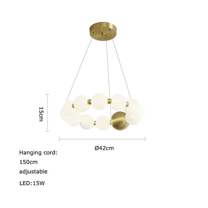 Lustre LED décoratif doré et argenté pour intérieur — LZ4X9P2