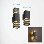 A-PVC-12W-E27 / Noir-1tête / Pas d'ampoule