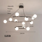 White Light / 12 Balls Black