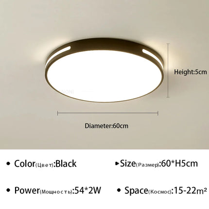 plafonnier led ultra mince design moderne pour intérieur