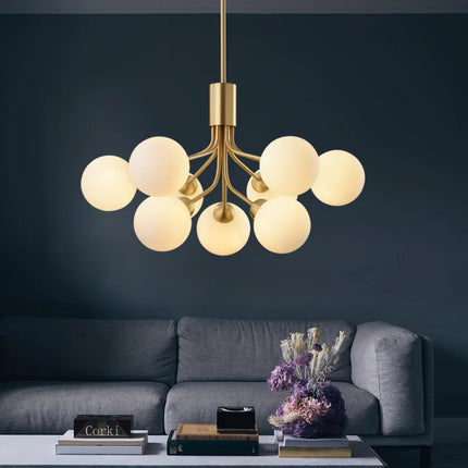 Lustre en verre design haricot magique pour éclairage romantique — LZ4F7X9