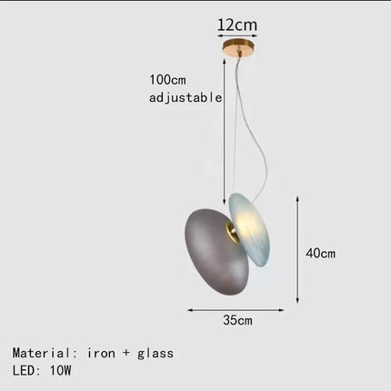Lustre en verre d'art nordique pour intérieur et éclairage — LZ4N7Q2F