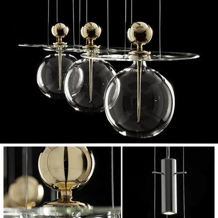 Lustre suspension en verre au design post-moderne pour intérieur — LZ4X9T