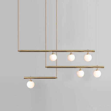 Lustre suspension moderne avec abat-jour en verre style nordique — LZ4P9XQ