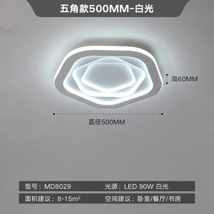 Plafonnier LED ultra mince au design moderne minimaliste — LZ4X9T2