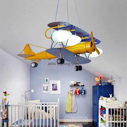 Lustre LED avion pour enfants avec protection des yeux — LZ4X9T2