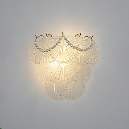 Applique murale LED en verre avec motifs nature élégants — LZ4X9P2