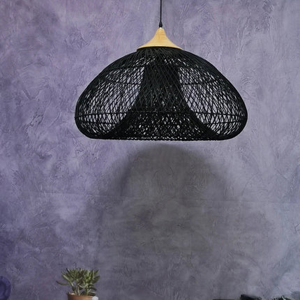 Suspension rotin vintage d’Asie du Sud-Est pour salle à manger et restaurant — LZ4X9P
