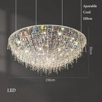Warm Light / Dia150cm / Clear Crystal