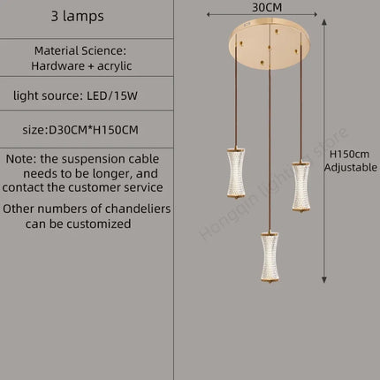 Suspension moderne pour loft et hall style nordique — LZ4X9P