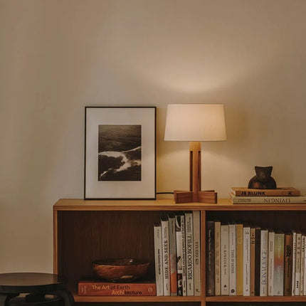 Lampadaire en bois massif style wabi-sabi japonais zen décoratif — LZ4T9Q2